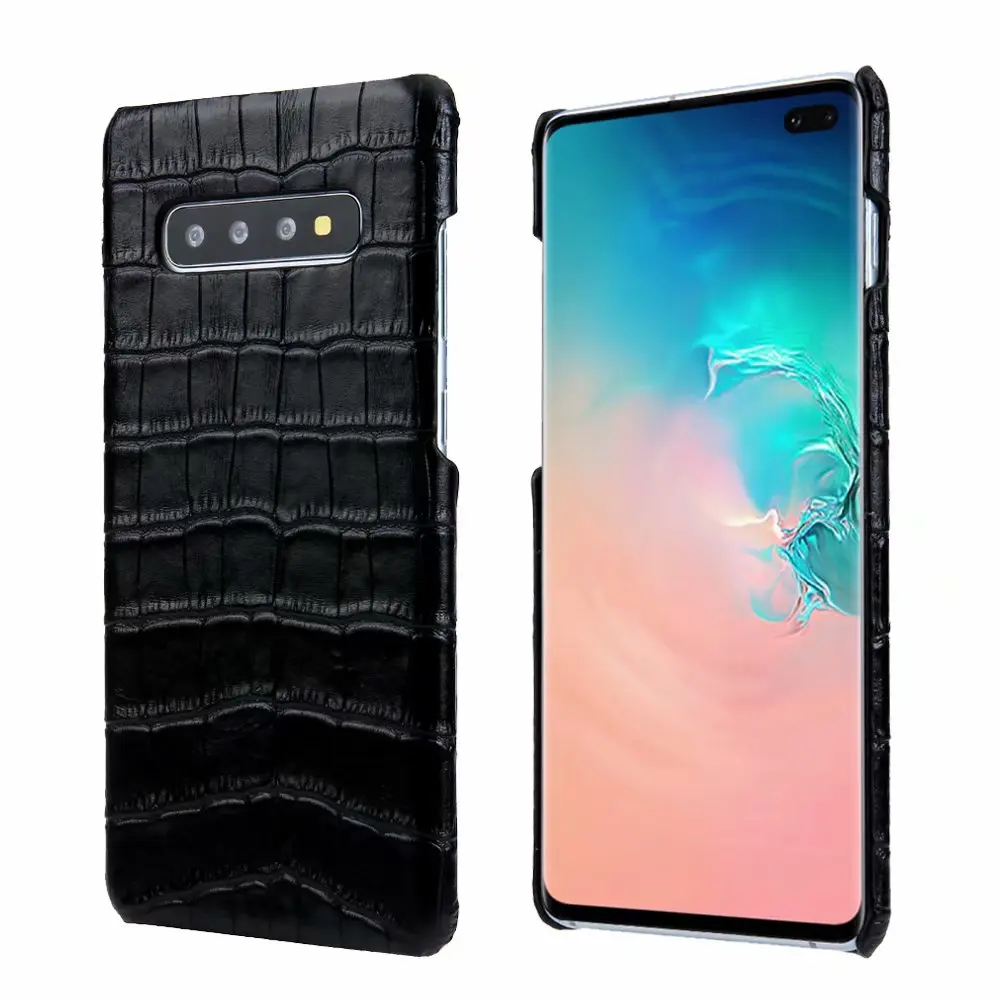 Натуральная кожа крокодила grainBack чехол для samsung Galaxy S10 S9 плюс крышка Аллигатор телефон сумка чехол для samsung примечание 9 8 назад