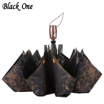

Automatic Pattern Umbrella Rain Women Folding Gift Men Parasol Waterproof Pattern Sunny and Rainy Girls Male Umbrellas Brand