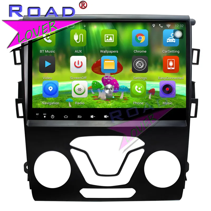 TOPNAVI Android 9. 0 2G + 32GB 9 &quotчетырехъядерный автомобильный ПК медиа плеер для Ford Mondeo 6