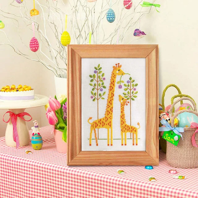 Giraffe Embroidery Kit for Beginners - Hand Embroidery at Weekend Kits