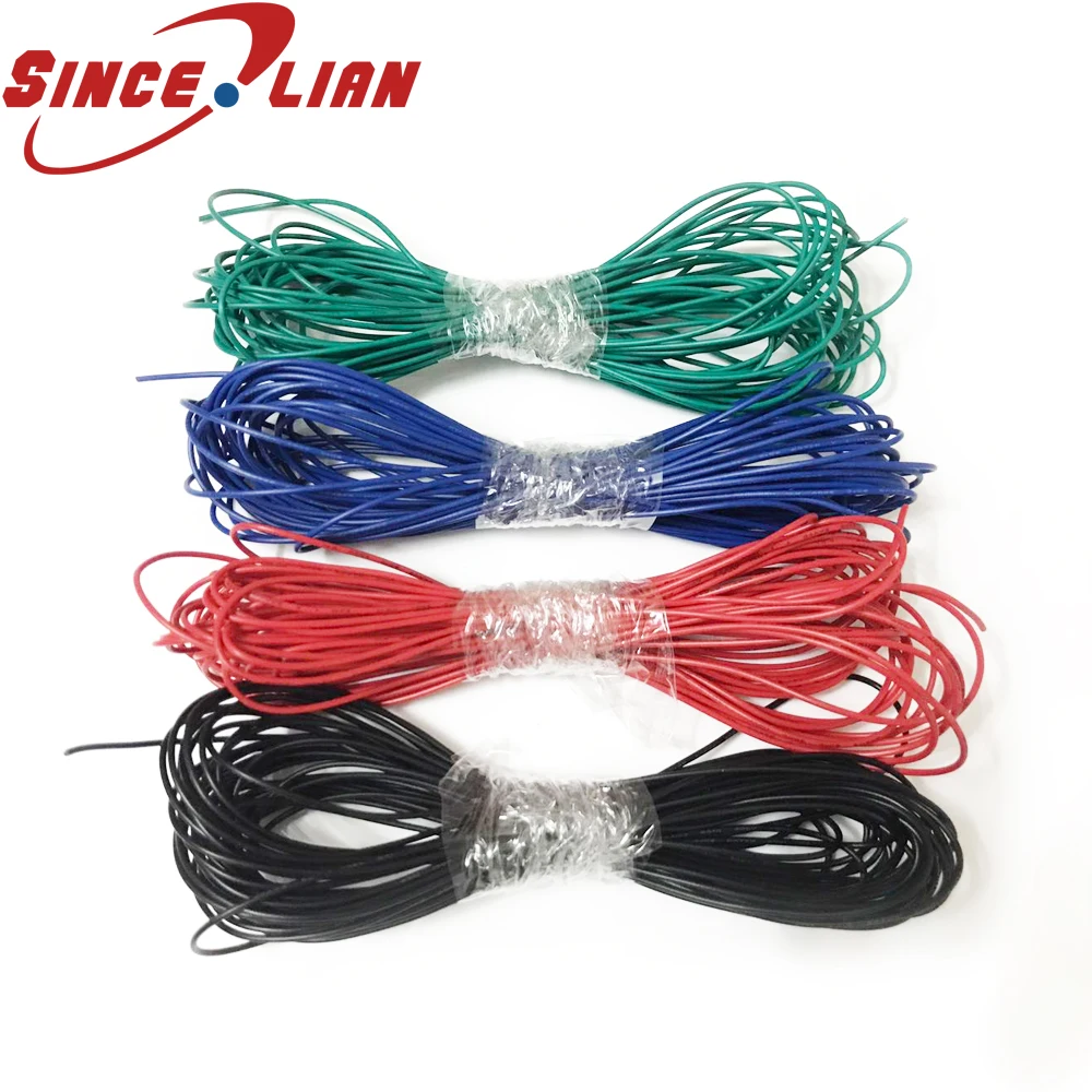 Copper Wire 50Meters UL1007 AWG24 1.4mm Pvc Rubber Cable copper Wire