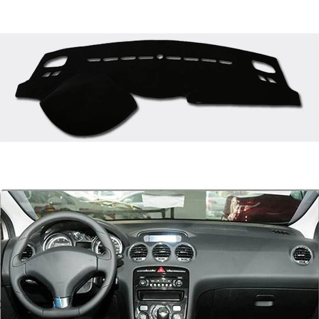 

Dongzhen Fit For Peugeot 408 2010-2013 Car Dashboard Avoid Light Pad Instrument Platform Desk Cover Mat Auto Car Styling
