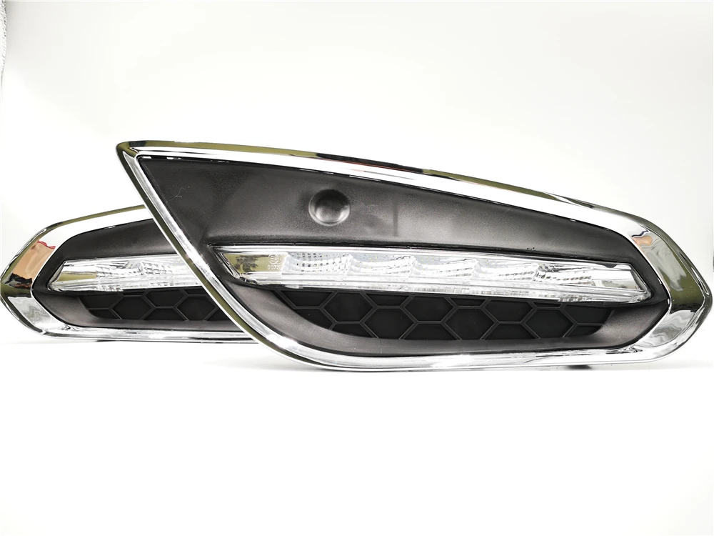 CSGJMY 1 комплект DRL для Volvo S60 2009 2010 2011 2012 2013 светодиодный дневные ходовые огни дневного света противотуманная фара с сигналом поворота