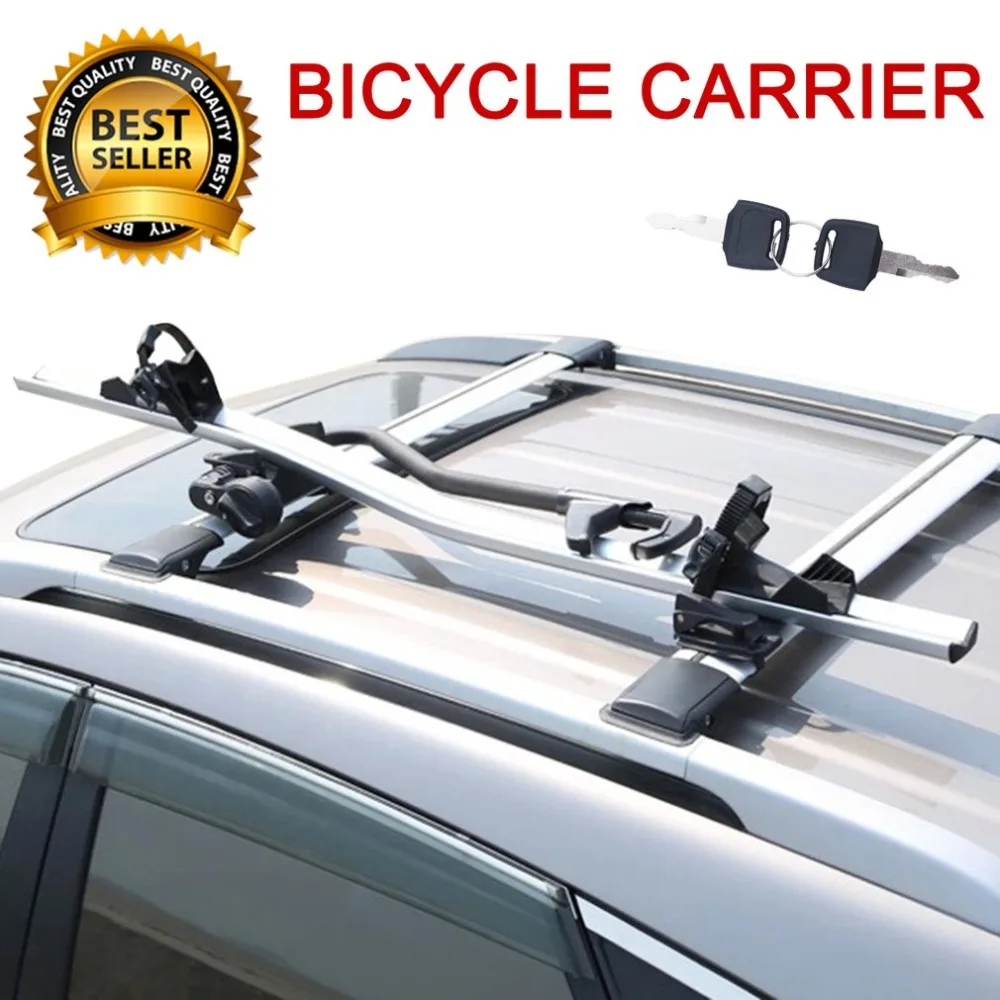 

CT-5669C Universal 1 PCS Cycle Carrier Quick Installation Car Roof Mounted Bicycle Carrier Bike Locking Stand Upright Bike Rack