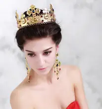 luxury gold Headband Trendy Cross crown Pearl Gold Party wedding DG Jewelry Hairjewelry Accessaries free shipping