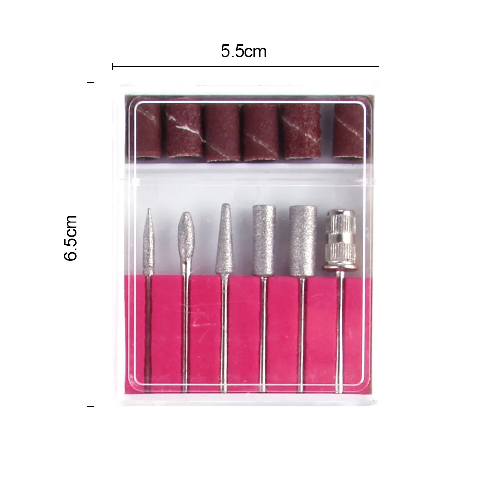 Drill Bit Set 6Pcs Electric Nail Drill Machine Manicure Tools Sanding bands Nail Replacement Set File nail drill bits,electric nail drill,manicure set,electric nail grinder