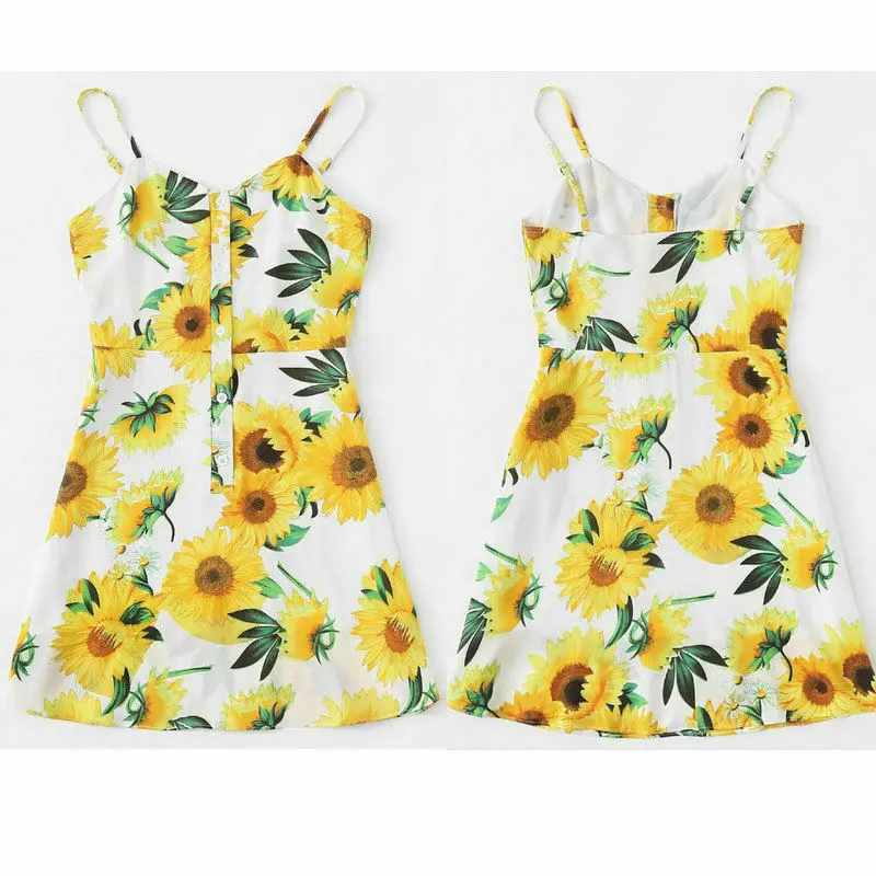 

Summer Women Boho Floral Mini Dress Ladies robe femme Beach Party Sundress vestidos Bodycon dress