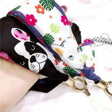 Симпатичные Фокс животные телефон ремень, шнурки полиэстер кулон Веревки шнура Для женщин шарф держатель Ключей Застежка девчушки роскошный мобильный ремни