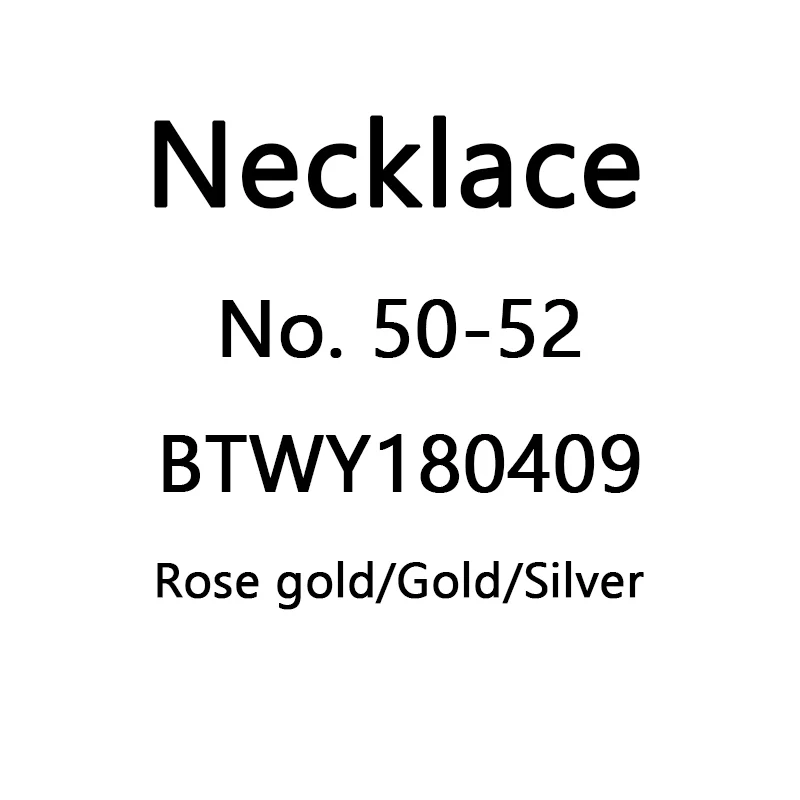

Necklace With Letter --- No. 50-52 , BTWY180409 , Fashion Necklace For Women Classic New zircon titanium steel pendant 41cm