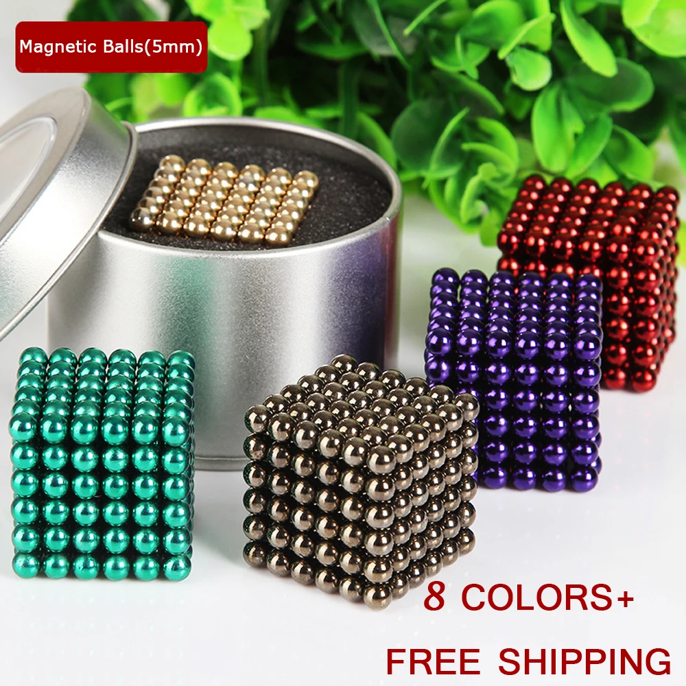 Mand tåbelig computer Neodymium Bucky Ball Colorful 216pcs Neo Cube Magic Cube Puzzle Magnetic  Magnet Balls Spacer Spheres Beads With Gift Box 5mm New - Magic Cubes -  AliExpress