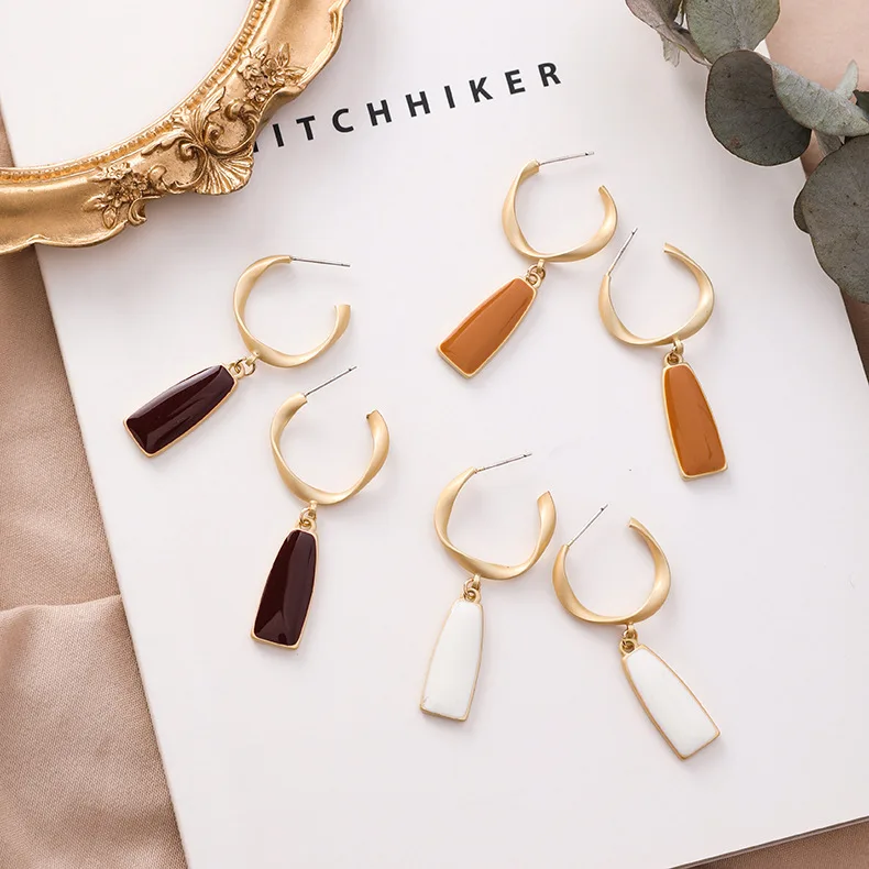 

Fashion lady fine circle pendant earrings fashion women je earrings For Women Hanging Earrings Drop Earing modern Jewelry
