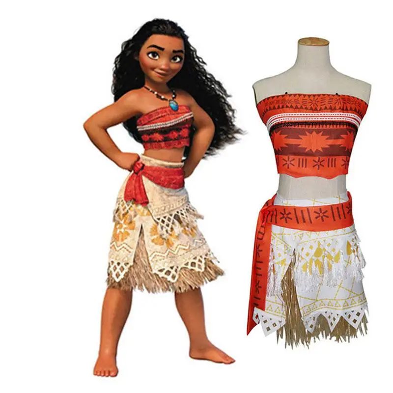 Movie Princess Moana Costume For Kids Moana Princess Dress Cosplay Costume Children Halloween Costume For Girl Party Dress Adult Halloween Costume Girls Costumes For Halloweenhalloween Costumes For Children Aliexpress