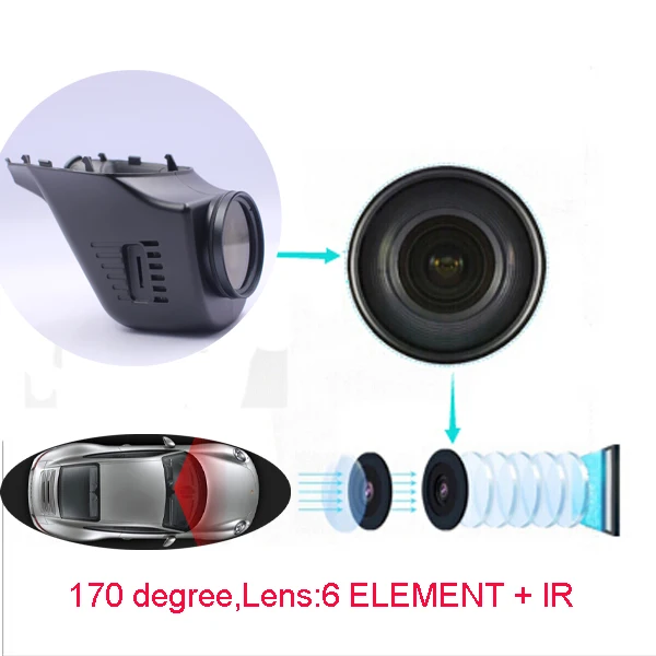 Автомобильный видеорегистратор DVR для Tesla модель X автопилот 2,0 с wifi 1080P 170 градусов