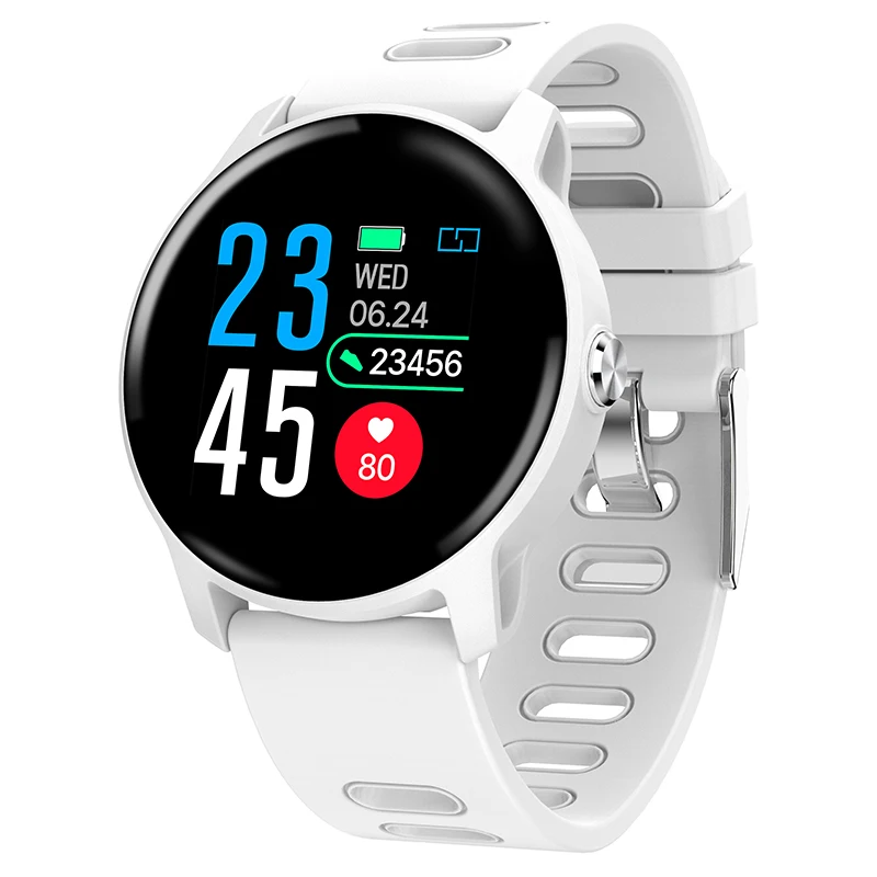 S08 Смарт-часы IP68 Водонепроницаемые носимые устройства браслет для часов сердечного ритма фитнес-трекер Smartwatch для мужчин и женщин для android IOS