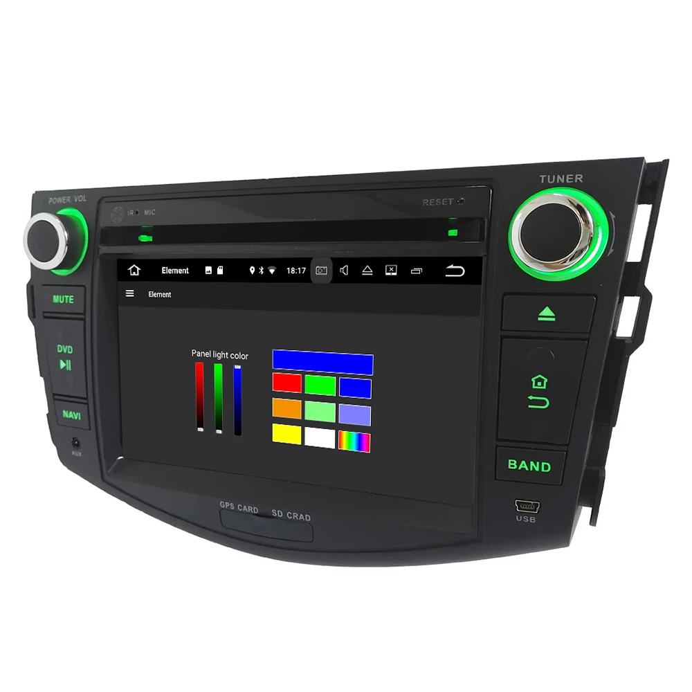 Perfect 7" Octa Core 4G Android 8.1 4GB RAM 64GB ROM RDS FM Car DVD Multimedia Player Radio Stereo GPS Glonass For Toyota RAV4 2006-2012 2