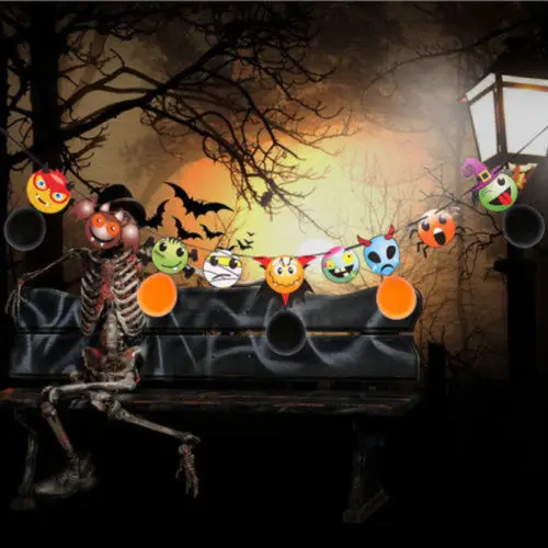 Счастливый Хэллоуин Бумажные украшения тыква летучая мышь кошка баннер подвесная гирлянда вечерние Декор