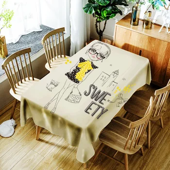 

Theme Embroidery Table Cloth Pastoral Style Home Decor Tablecloth Kitchen Dinning Table Cover Nappe Rectangulaire
