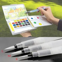Refillable 1 Pc Water Brush Ink Pen for Water Color Calligraphy Painting Illustration Pen Office Stationery