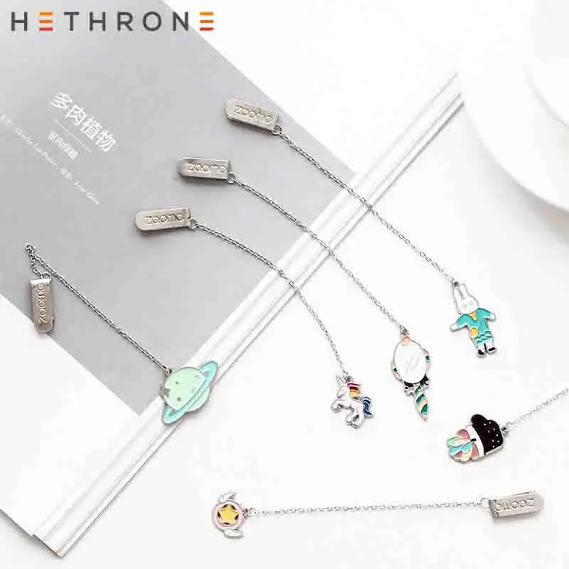 Hethrone 1Pcs Cute Cartoon Animals Metal Unicorn Bookmark Creative Pendant Paper Clip Retro Bookmarks Office Schoo Stationery huismerk kopen in de aanbieding Hethrone 1Pcs Cute Cartoon Animals Metal Unicorn Bookmark Creative Pendant Paper Clip Retro Bookmarks Office Schoo Stationery huismerk kopen in de aanbieding