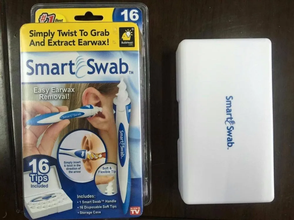 DHL free 100sets Smart Swab Ear Cleaning System Clean Ear Wax Vac As