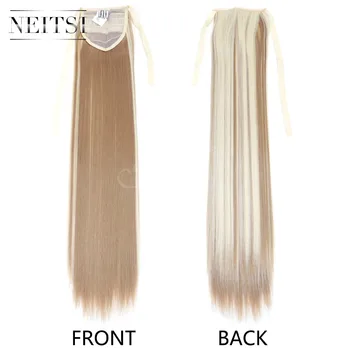 

Neitsi Straight Long Clip In Hair Tail False Hair Ponytail Hairpiece With Hairpins Synthetic HairF22-613#