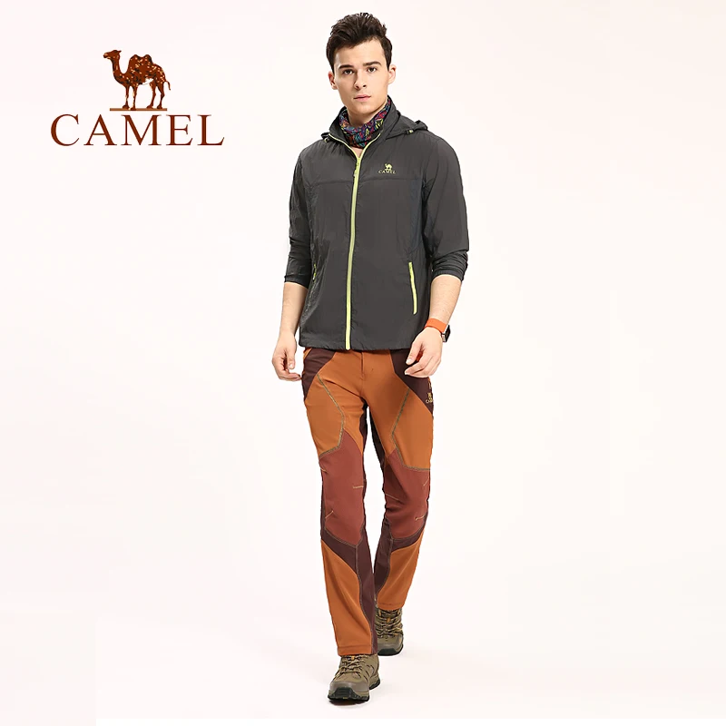 Camello pantalones al aire libre de los hombres a prueba de agua caliente de senderismo Trekking pantalones de escalada de deporte Softshell Mujer Pantalones A6S2Z8106