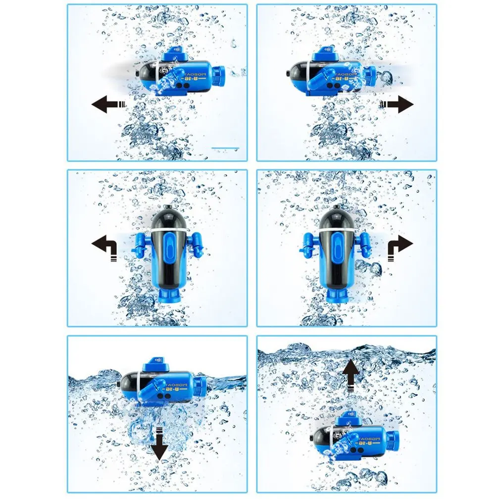 777-216 Мини RC Подводная лодка скоростная лодка с дистанционным управлением Pigboat моделирующая модель игрушки радиоуправляемая Беспроводная модель подводной лодки игрушка