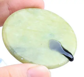 

New Round Jade Stone Glue Pallet for 3D-5D Volume Eyelash Extension Individual Tools