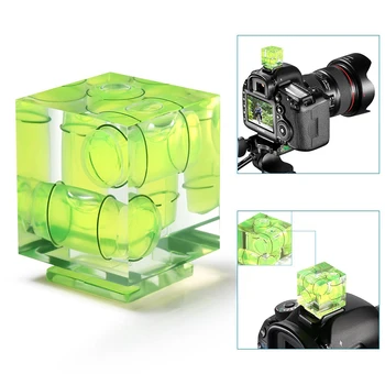 

JUST NOW Three-Axis Hot-Shoe Bubble-Spirit Level for for Canon for Nikon SLR/DSLR Cameras for Panoramic Photography
