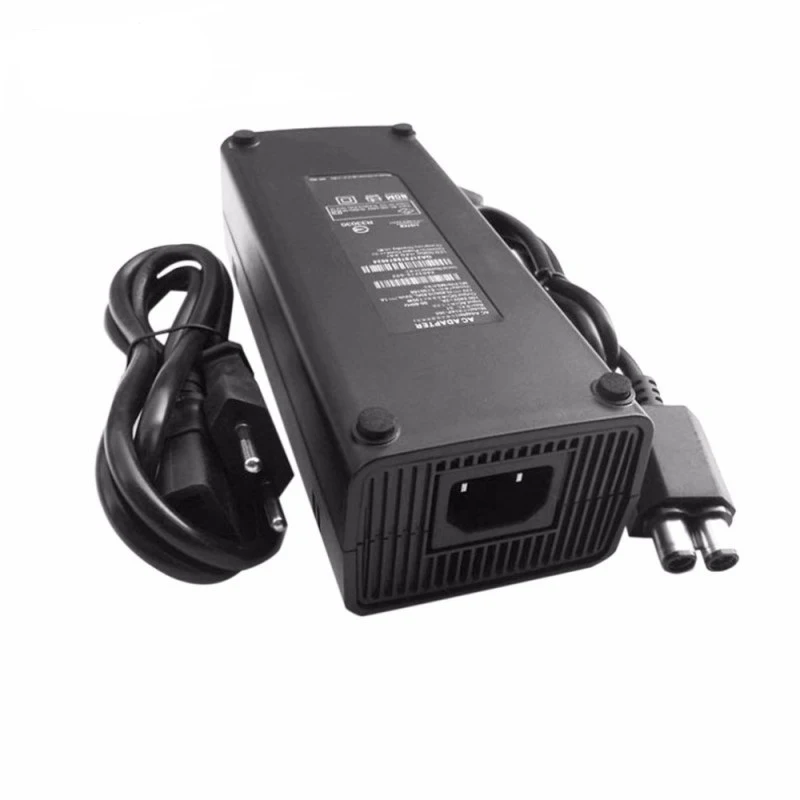 Эдал США ЕС Plug AC Мощность адаптер 220 В зарядки Мощность кабель для microsoft Xbox 360x-360 тонкий 135 Вт питание