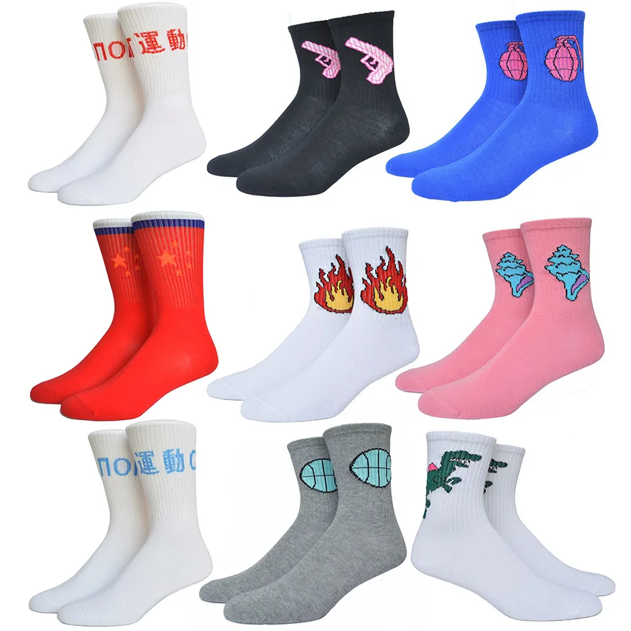 2016 Fashion Gosha Rubchinskiy Mens Socks Compression  Terry Cotton Sox Male Odd Future Flag Cool Sock 188w