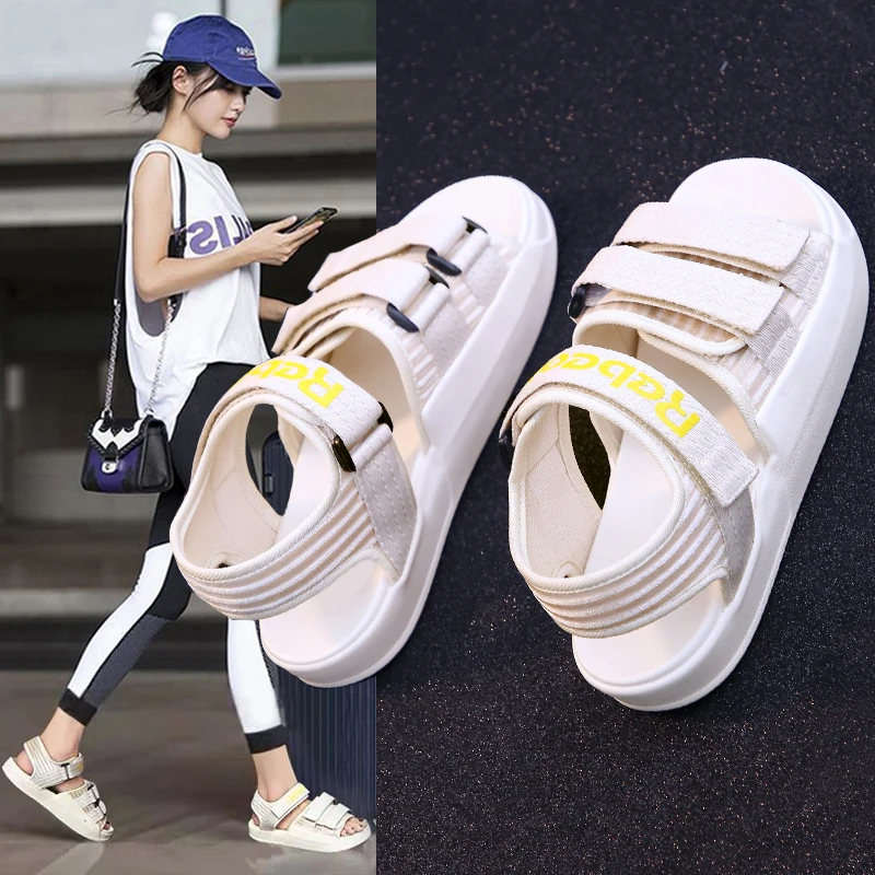 

Women's Summer Outdoor Casual Sandals Shoes Sneakers For Women Flat Walking Beach Female Female Trekking Students Shoes