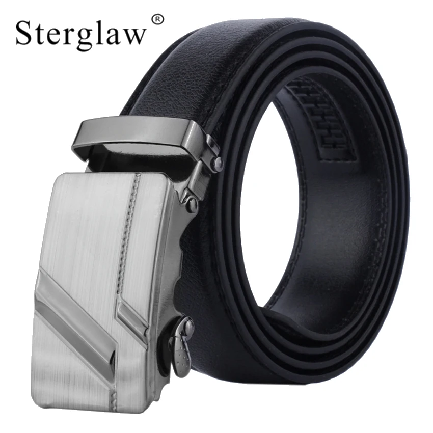 110x3.5cm Fashion Male Brand Automatic Leather Belts men's Decorative