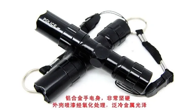 

Portable LED Mini Flash light Waterproof LED Flashlights Police Electric Torch Lamp Pocket torch outdoor by AA R6 Battery 90%