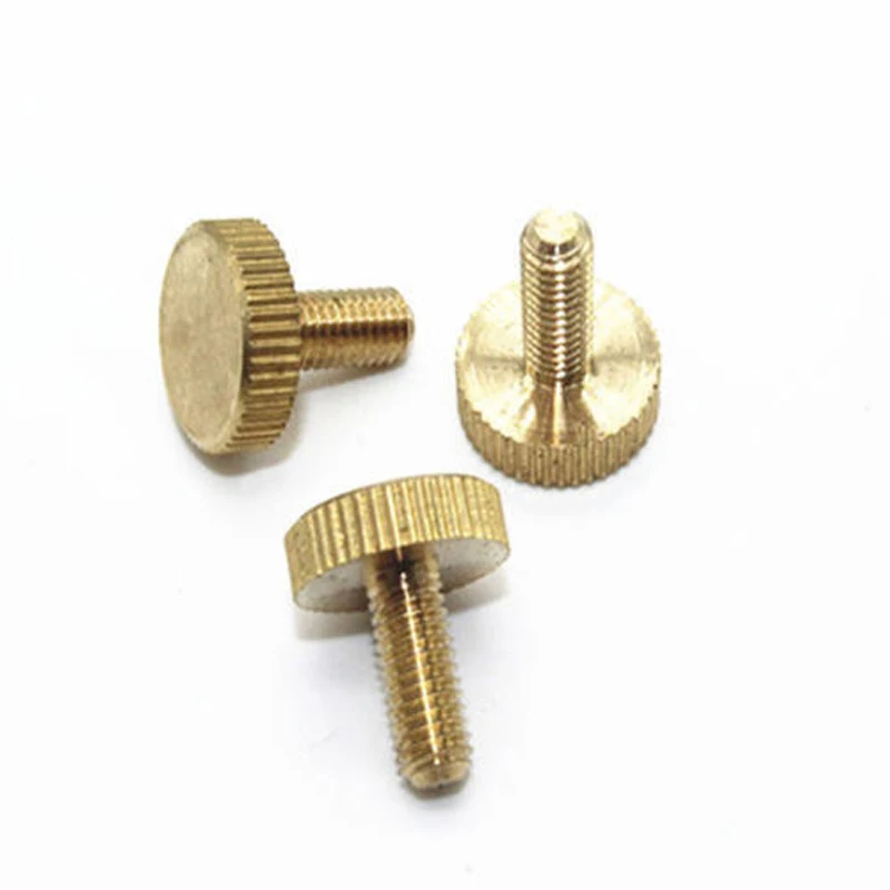 

M3 M4 M5 M6 Thumb Brass Screws Knurled Adjust Screw Bolts Hgh Quality Bolt