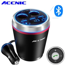 Accnic C1 3.5A 3 USB Car FM Transmitter Car Cigarette Lighter MP3 Player Adapter Hands free Wireless Bluetooth Radio FM Receiver