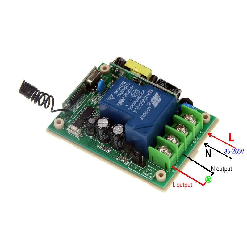 AC 110V 220V 85 265V 1CH 1 CH RF беспроводной переключатель системы дистанционного управления