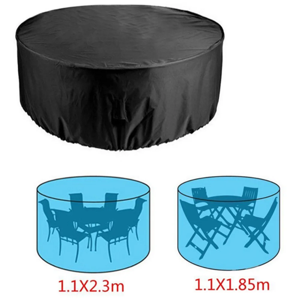 

Outdoor Garden Furniture Rain Cover Waterproof Oxford Wicker Sofa Protection Garden Patio Rain Snow Dustproof Black Covers