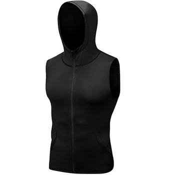 Men's sports vest Hooded quick-dry coat Fitness T-shirts sweater active tank tops Sport clothes running Jacket jersey basketball 1