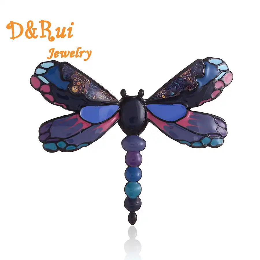 Women Jewelry Alloy Dragonfly Insects Broaches Pin Brooch Clothes Decal LC
