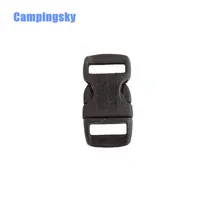 CAMPINGSKY черный пластик 3/" /10 мм изогнутые боковые пряжки изогнутые застежки для 550 Паракорд, браслет выживания ремни лямки