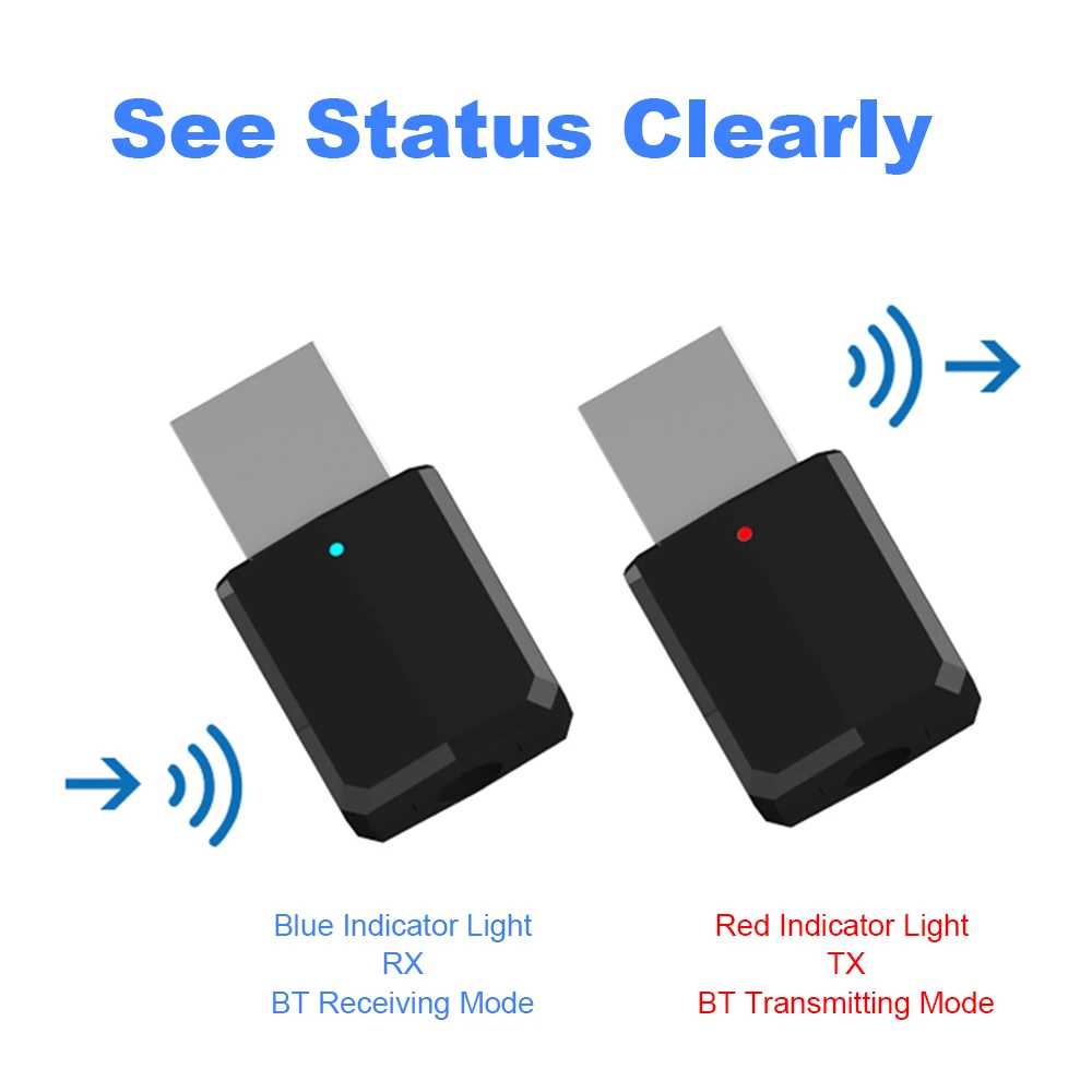 10 шт./lotr BT 5 0 аудио адаптер bluetooth приемник передатчик беспроводной с AUX для