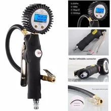 Digital tire pressure gauge Tire Inflator meter Inflation Gun with LCD display for Car Truck Motorcycle Vehicle Diagnostic Tool