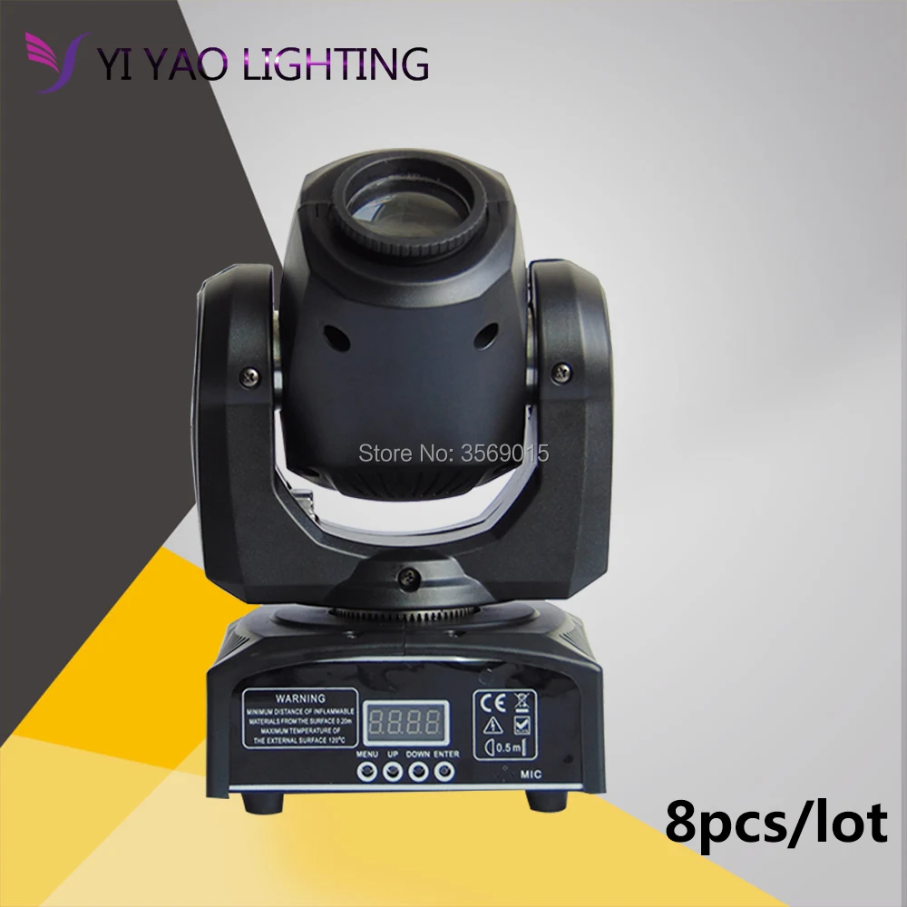 

Led Moving Head Light 10W LED Spot Light with gobo&color wheel 11CHs for Disco DJs Equipmentnt 8pcs/lot