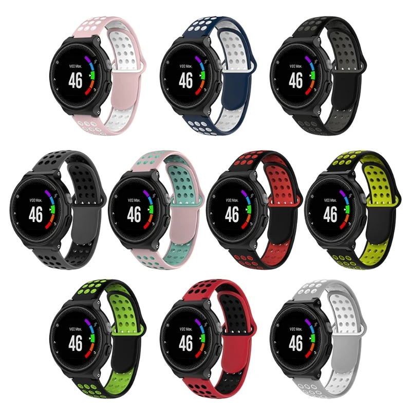 

Soft Silicone Replacement Wrist Watch Band bracelet strap For Garmin Forerunner 220 230 235 630 620 735 S20 S5 S6