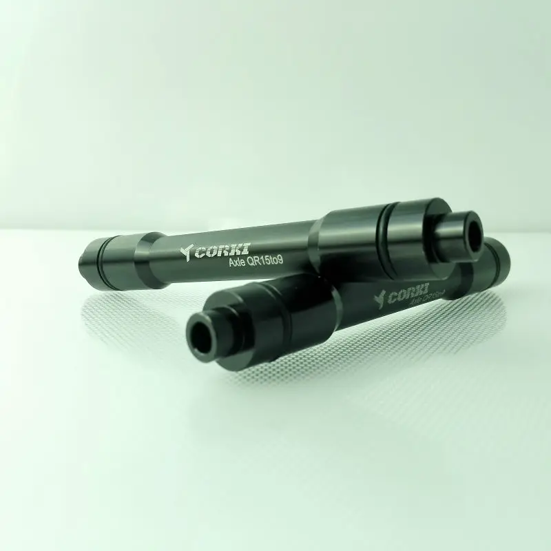 QR 15mm to 9mm Thru Axle Quick Release Hub Conversion Skewer Adapter