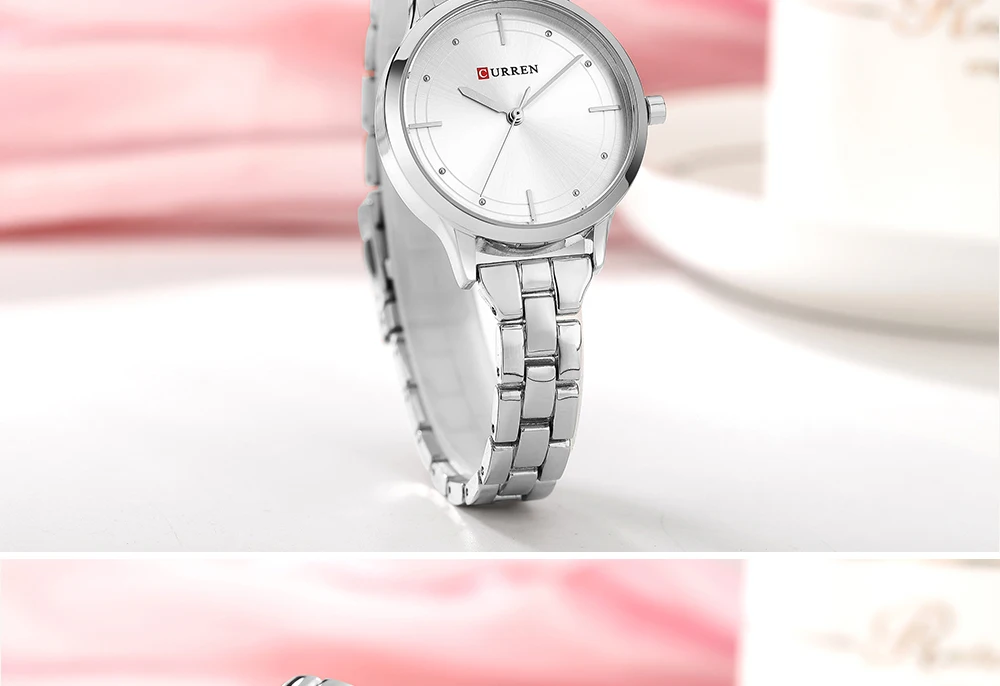 CURREN женские наручные часы, горячая Распродажа Модные Кварцевые женские наручные часы из нержавеющей стали ЖЕНСКИЕ НАРЯДНЫЕ Часы Montre Femme reloj mujer