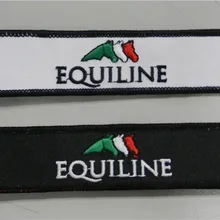 Equiline легко Применение брелок Чемодан бирку молния тянуть Ткань Вышивка брелок