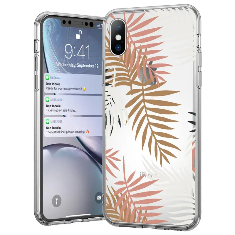 Ottwn летний рисунок банановых листьев чехол для телефона для iPhone 11X7 8, 6, 6 S, Plus, XS XR XS Макс 5 5S SE Ретро листья чехол-накладка на заднюю панель из силикона и мягкого ТПУ с крышкой - Цвет: 6116