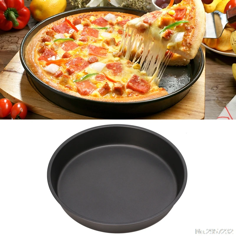 

Pizza Pot frying pan baking pan Useful Round Deep Dish Pizza Non-stick Pie Tray Baking Kitchen Tool 22/24cm Carbon Steel